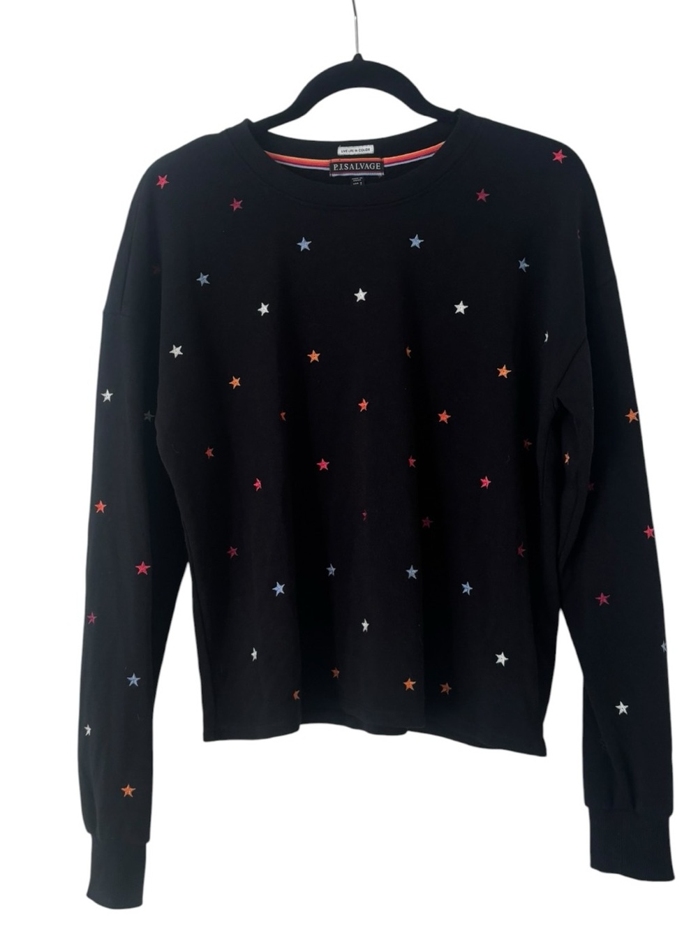 P.J. Salvage Embroidered Stars Sweatshirt - Picture 2 of 4